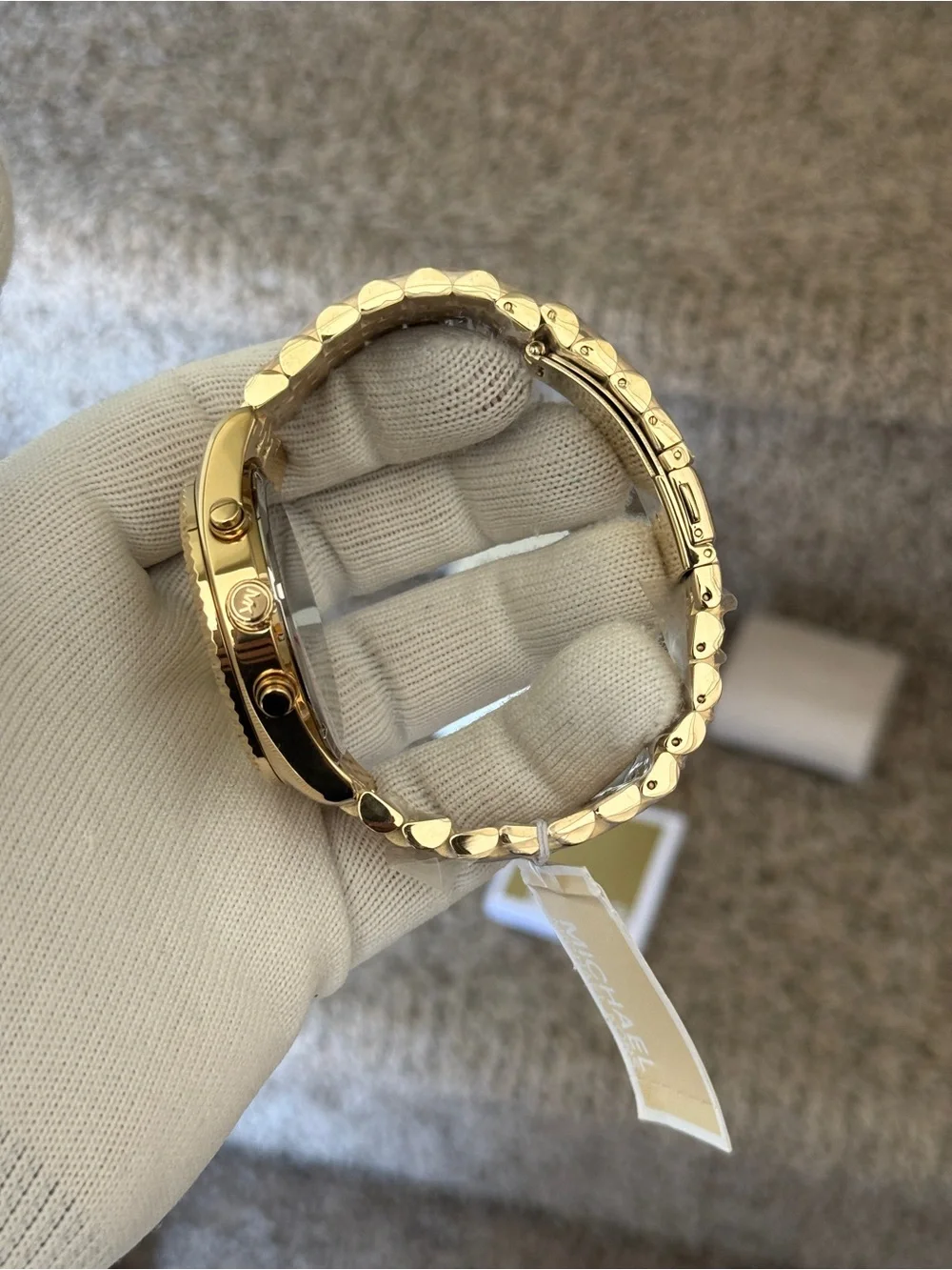Michael Kors Gold-Tone mens Chronograph Bracelet Watch